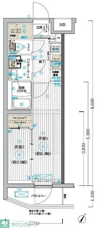 ブライズ堀切菖蒲園の物件間取画像